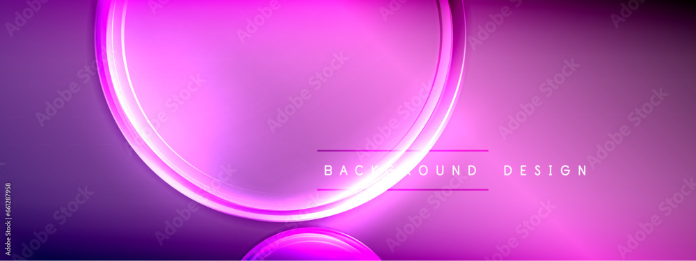 Vector abstract background - liquid transparent bubble shapes on fluid gradient with shadows and light effects