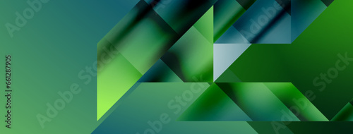 Vivid abstraction unfolds. Triangles in seamless harmony, composing dynamic geometric backdrop. Interplay of angles and hues forms captivating tapestry, evoking modernity and artistic allure