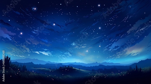 Magical Starry Sky over Open Field © Mohsin