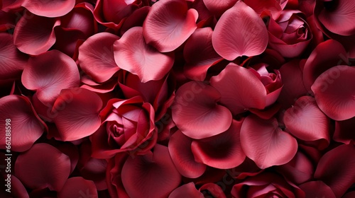 Red beautiful passionate fresh rose petals, love romantic valentine's day flowers texture background