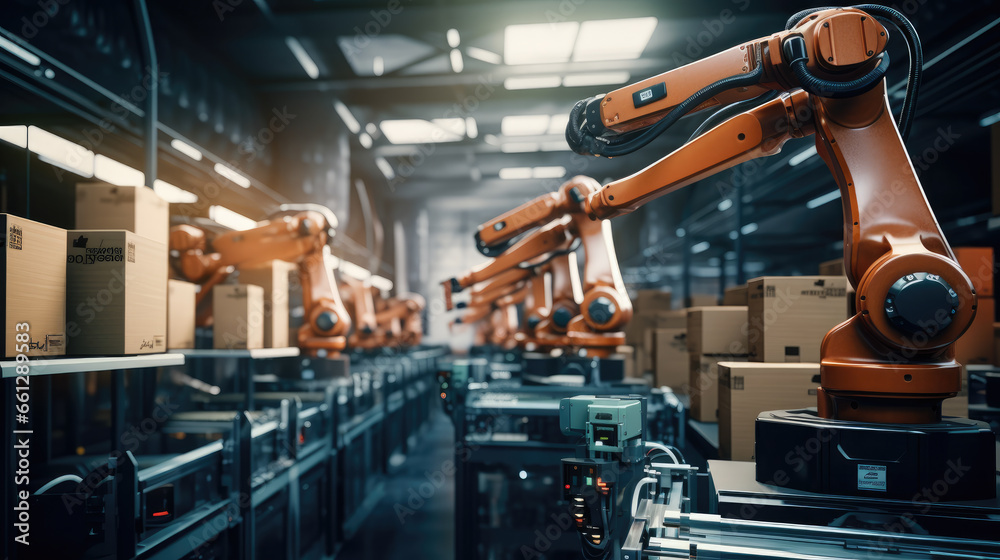 Fototapeta premium Robotic Arm Generative Ai