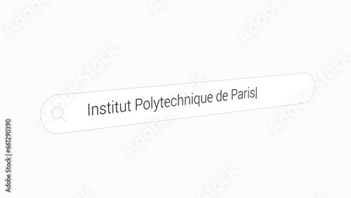 Typing Institut Polytechnique de Paris on the Seach Engine photo