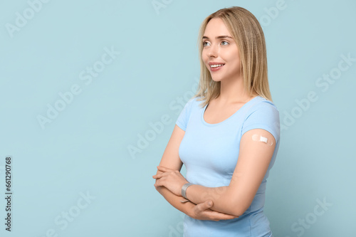 Young woman with medical pa...