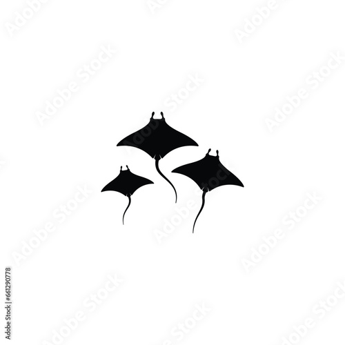 Stingray icon isolated vector graphics