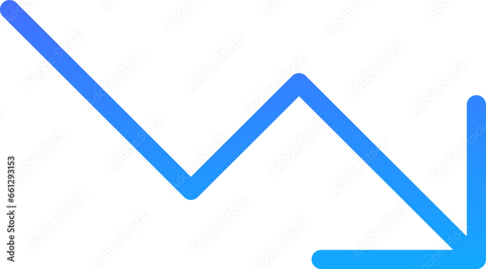 Arrow 32 Line Gradient Icon pictogram symbol visual illustration