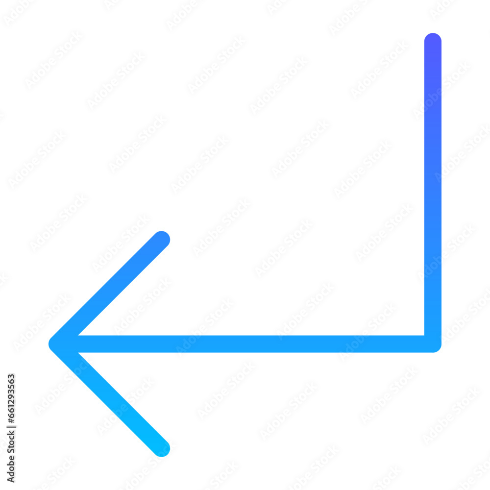 Arrow 39 Line Gradient Icon pictogram symbol visual illustration Arrow 39 Line Gradient Icon pictogram symbol visual illustration