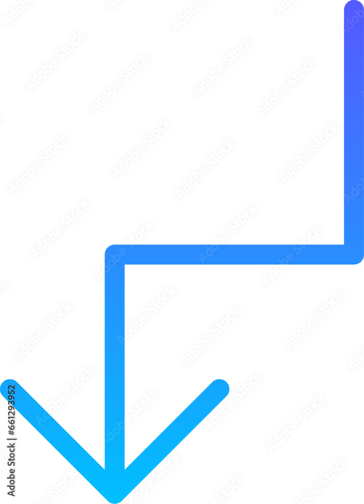 Arrow 49 Line Gradient Icon pictogram symbol visual illustration Arrow 49 Line Gradient Icon pictogram symbol visual illustration