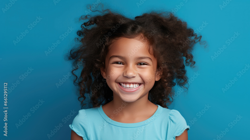 portrait of a smiling girl Generative Ai portrait of a smiling girl Generative Ai