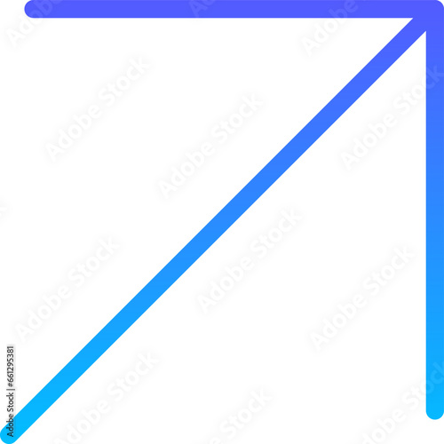 Arrow 84 Line Gradient Icon pictogram symbol visual illustration