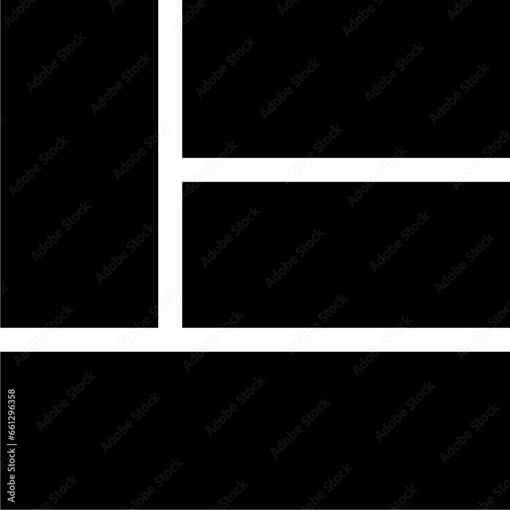 Layout 12 Glyph Icon pictogram symbol visual illustration Layout 12 Glyph Icon pictogram symbol visual illustration