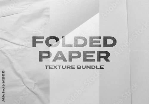 Folded Crumpled Paper Overlay Texture Bundle Pack