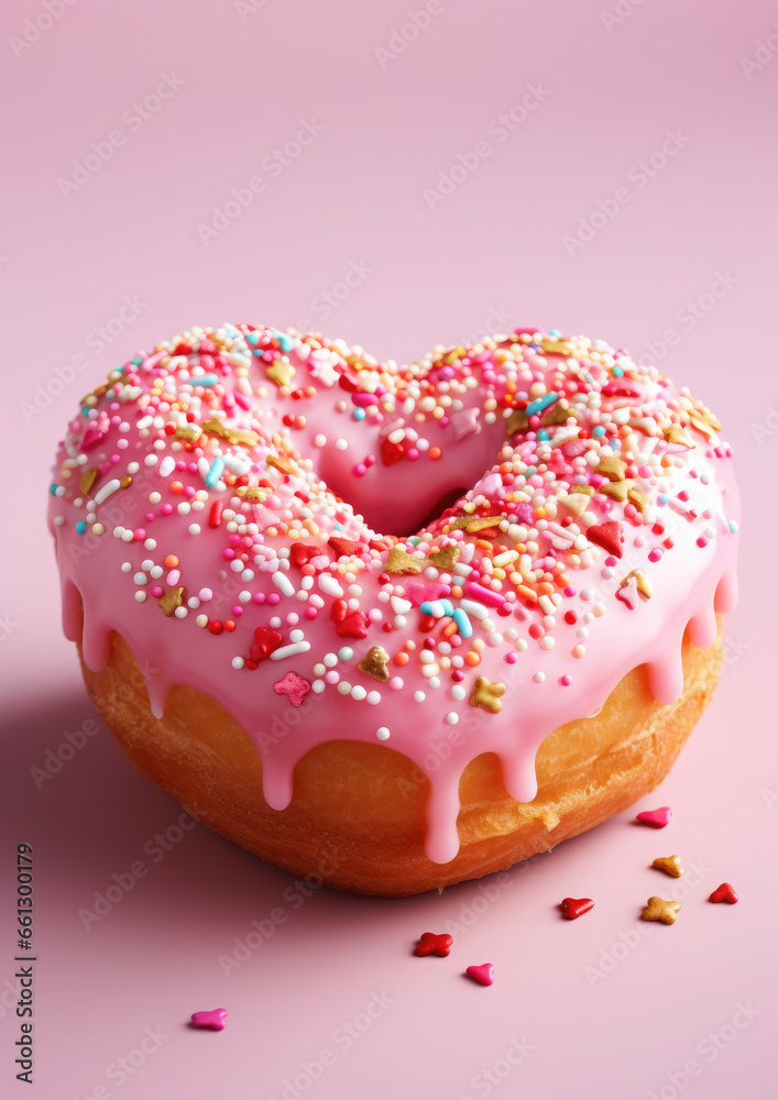 heart shaped sweet donuts with pink glaze and sprinkles, baking, dessert, cafe, delicious food, strawberry donut, bun, sweetness, background, photography, valentine, love, gift, romance, date, symbol heart shaped sweet donuts with pink glaze and sprinkles, baking, dessert, cafe, delicious food, strawberry donut, bun, sweetness, background, photography, valentine, love, gift, romance, date, symbol