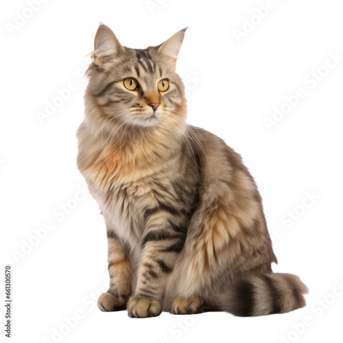 American Bobtail cat isolated on transparent background,transparency  © SaraY Studio 