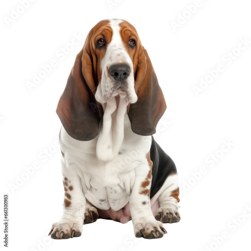 basset hound isolated on transparent background,transparency 