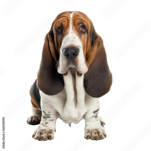 basset hound isolated on transparent background,transparency 