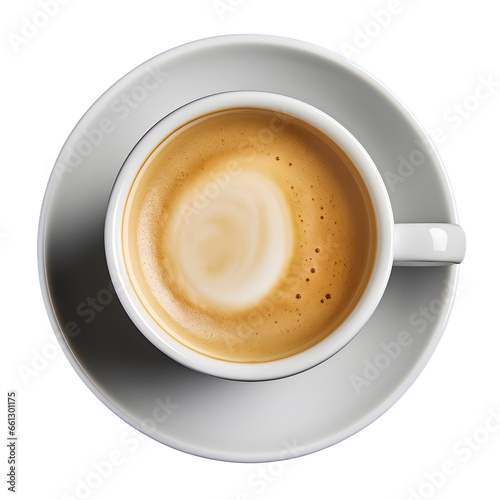 cup of coffee with foam isolated on transparent background - cooking, food, drink or diet design elements, PNG © sam