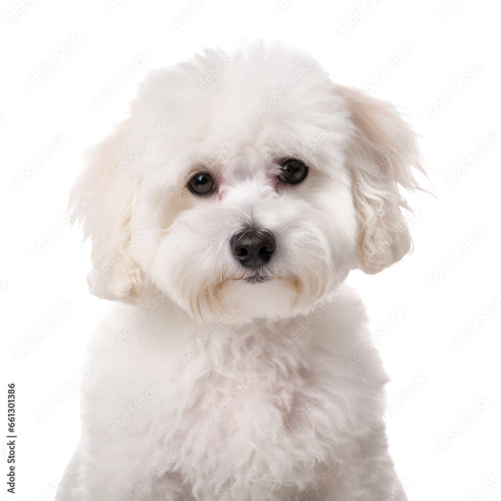 Bichon Frise dog isolated on transparent background,Transparency 