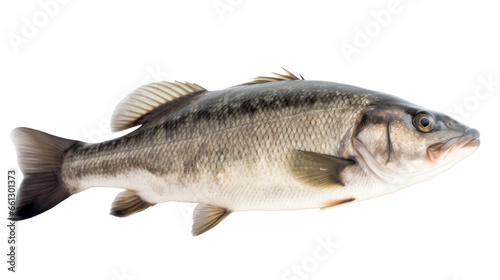 big sea bass isolated on transparent background transparency 