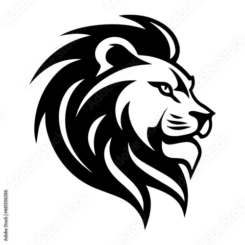 Wallpaper Mural Lion growl head portrait sketch hand drawn engraving style vector illustration. black leo lion beast head cartoon character Torontodigital.ca