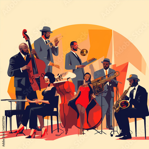 Group of jazz musicians