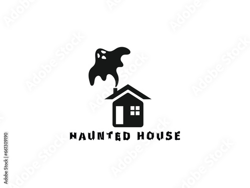 haunted house logo design