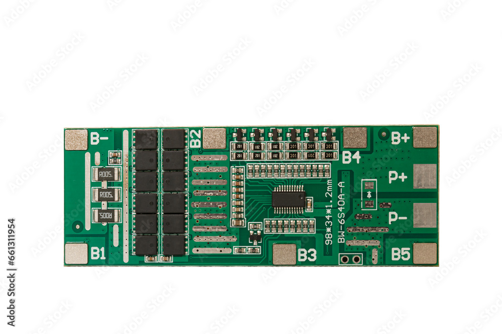 Bms available for lithium battery on a white background. Bms available for lithium battery on a white background.