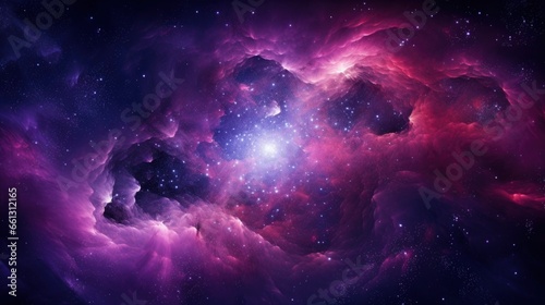 Space in pink, purple, blue shades. photo