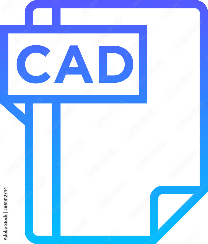 CAD Line Gradient Icon pictogram symbol visual illustration CAD Line Gradient Icon pictogram symbol visual illustration