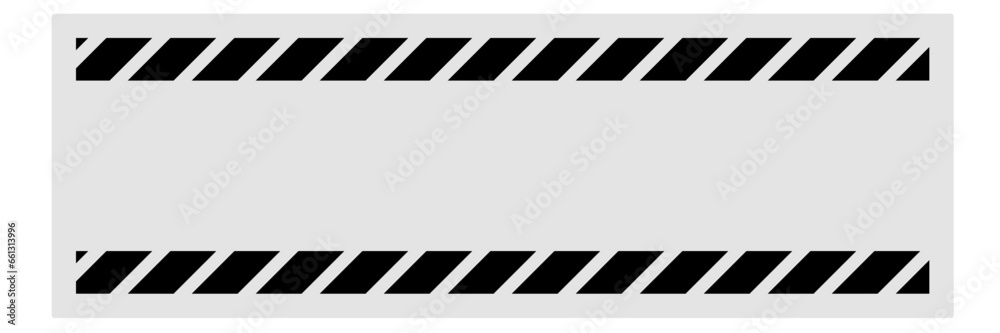 Obraz premium grey blank banner with construction line