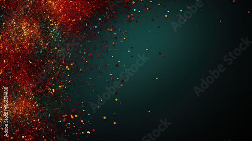 Black History Month concept  Abstract green yellow and red color glitter sparkle. generative ai