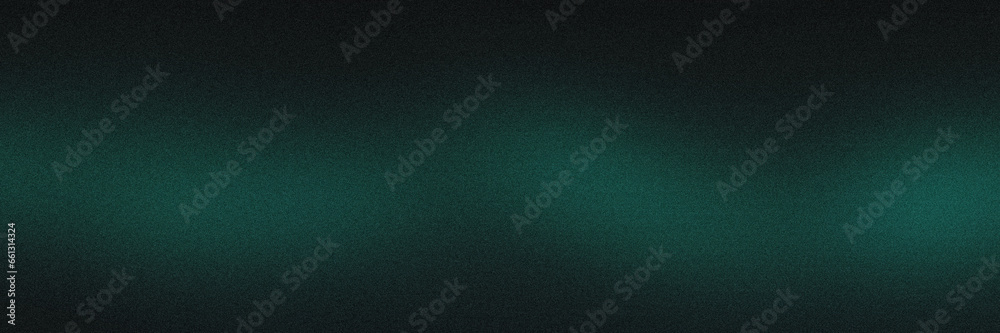 black green teal , empty space grainy noise grungy texture color gradient rough abstract background , shine bright light and glow template  - obrazy, fototapety, plakaty 