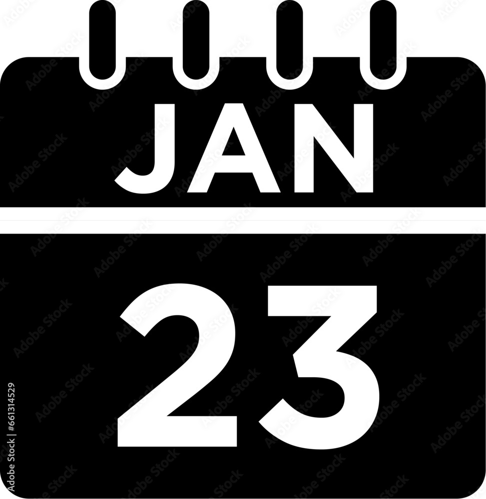01-January - 23 Glyph black Icon pictogram symbol visual illustration