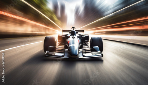 formula 1 racing car and speed effect © Turgut