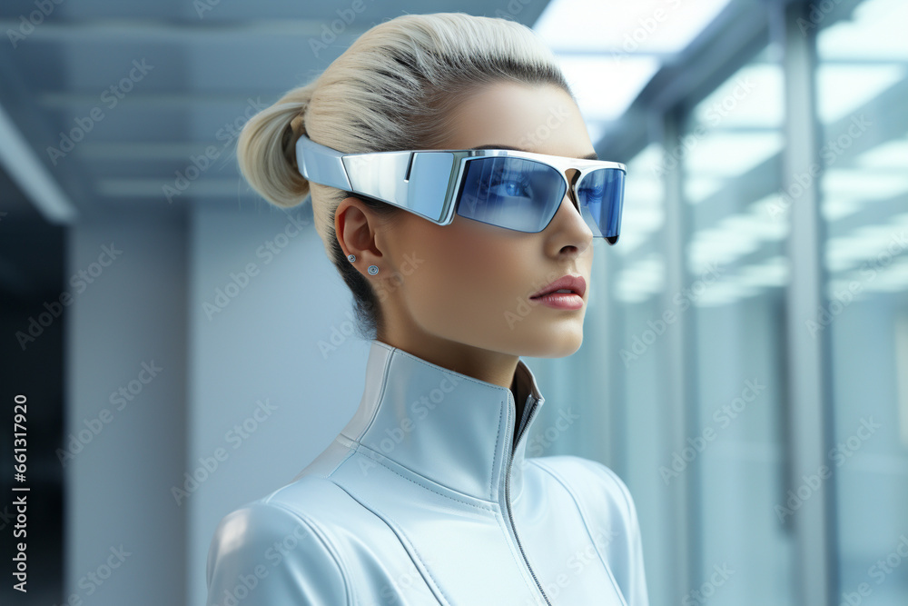 elegance of modern smart glasses in a minimalistic composition, illustrating the fusion of style and technology for vision enhancement. Photo elegance of modern smart glasses in a minimalistic composition, illustrating the fusion of style and technology for vision enhancement. Photo