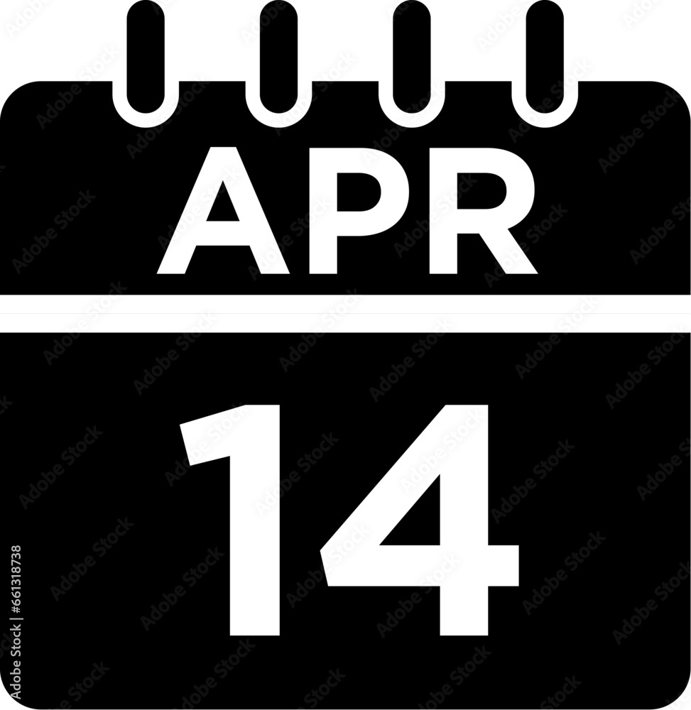 04-April - 14 Glyph black Icon pictogram symbol visual illustration 04-April - 14 Glyph black Icon pictogram symbol visual illustration