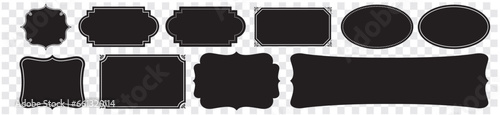 vintage frames labels set collection vector editable illustration
