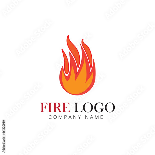 fire logo company symbol and bussines