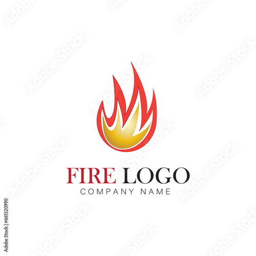 fire logo, company symbol and bussines