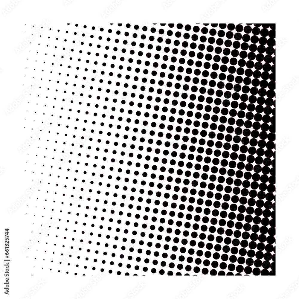 Halftone Dots Gradient Pattern