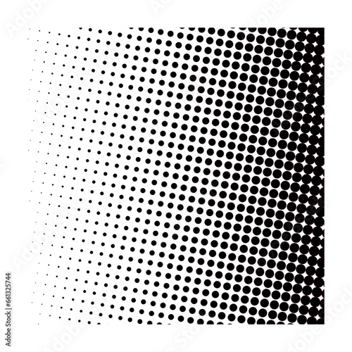 Obraz na płótnie Halftone Dots Gradient Pattern w salonie