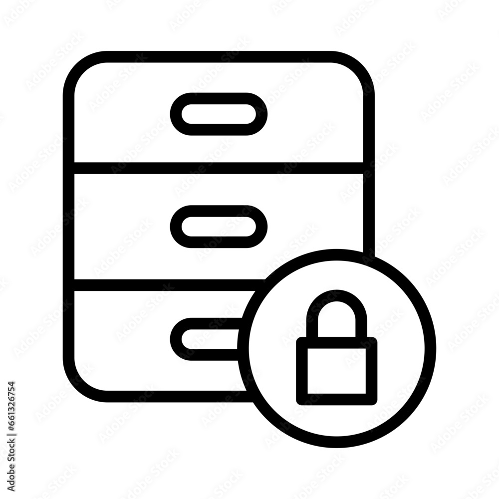 Outline Protection Archive Icon Outline Protection Archive Icon