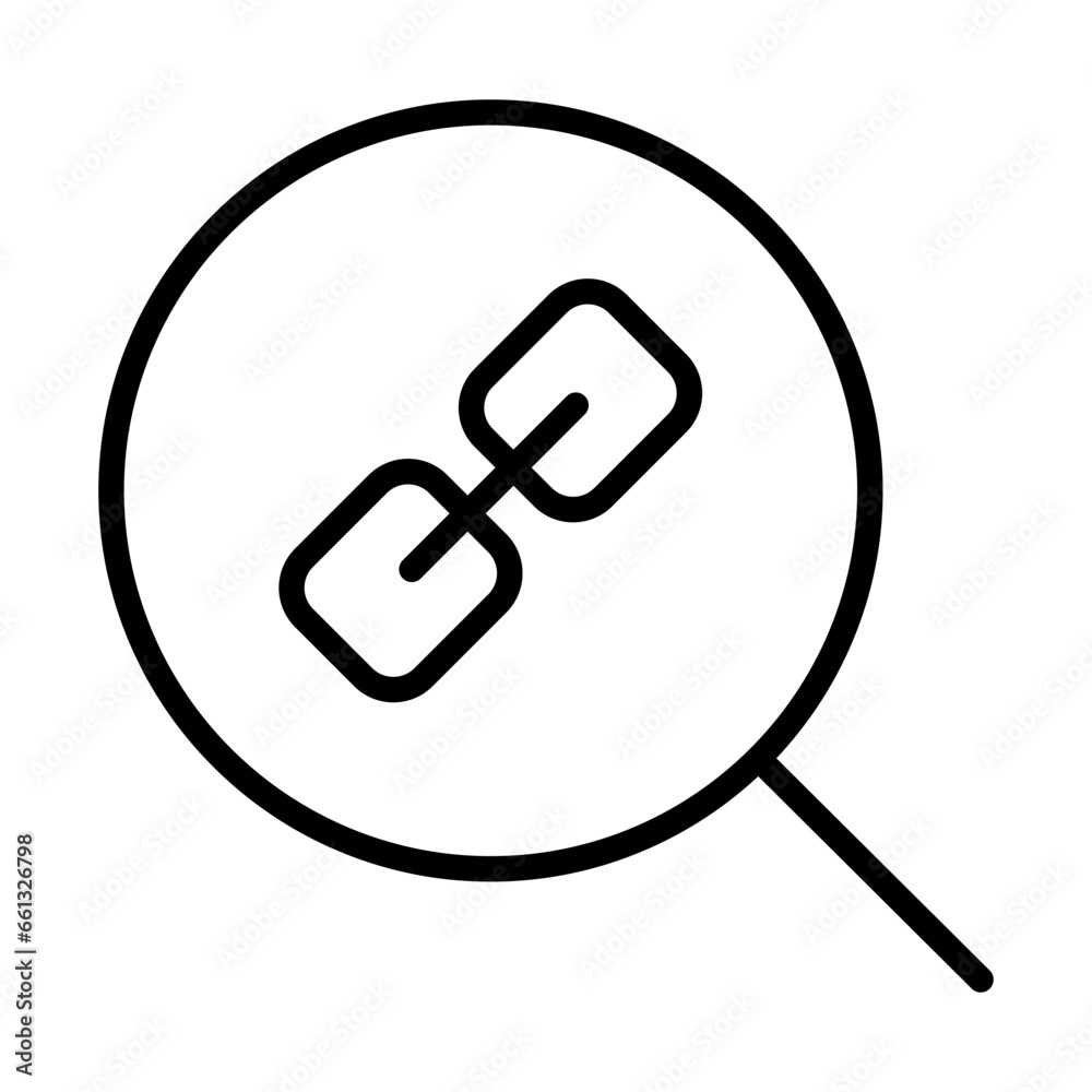 Outline Search Link Icon
