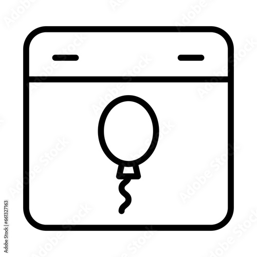 Outline Balloon Event icon