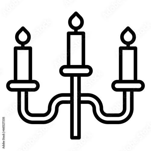 Outline Candelabra icon
