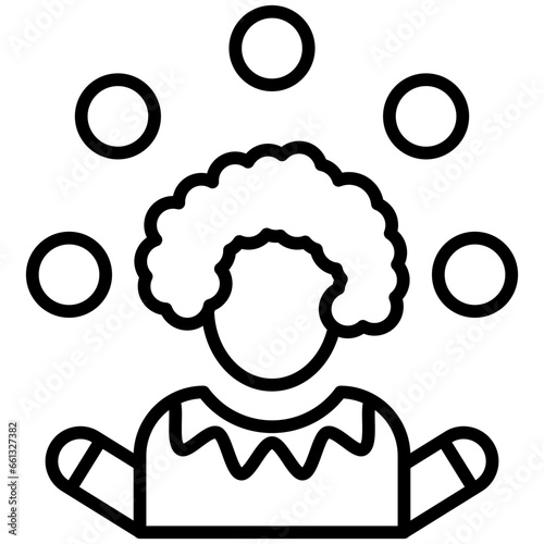 Outline Juggler icon