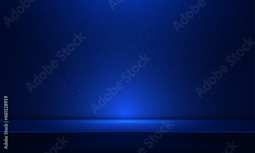 Vector abstract magic blue light background