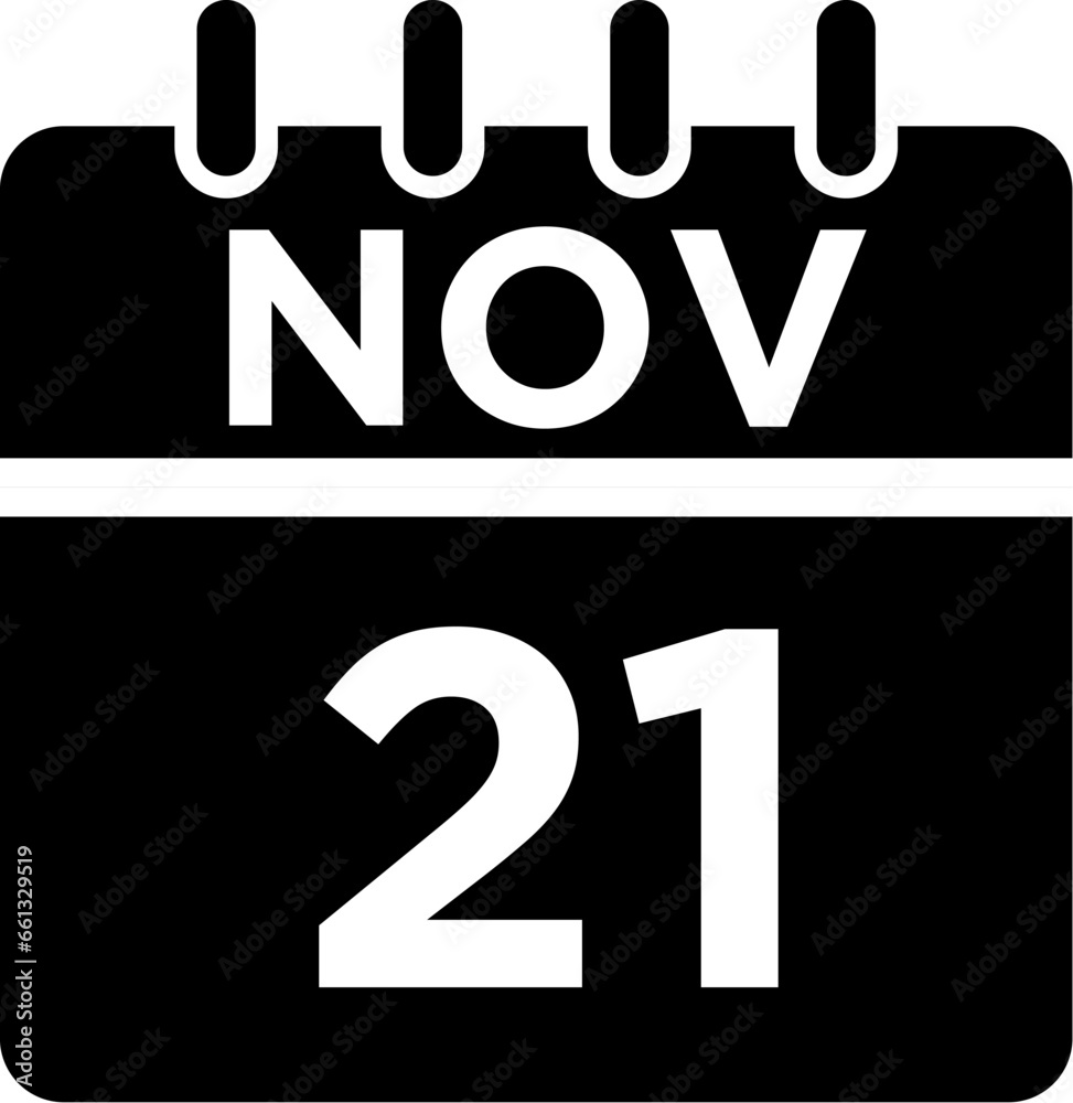 11- November - 21 Glyph black Icon pictogram symbol visual illustration 11- November - 21 Glyph black Icon pictogram symbol visual illustration