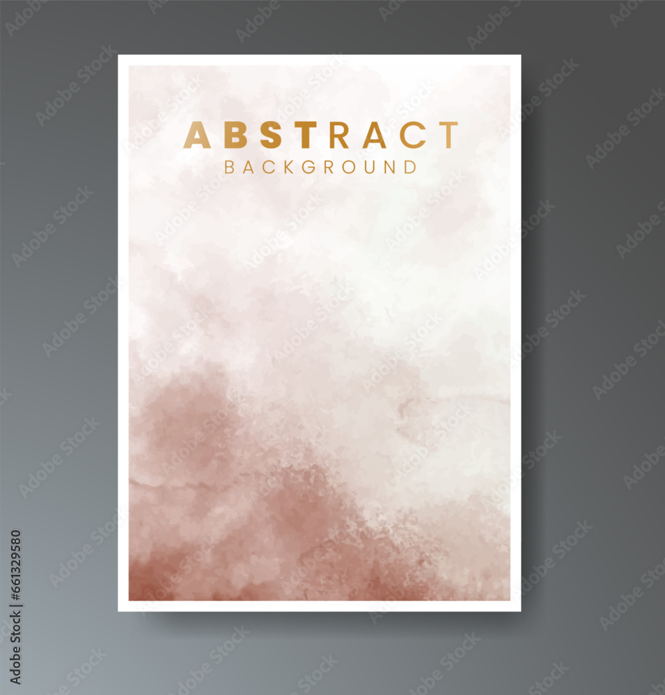 Cover template with watercolor background. Design for your cover, date, postcard, banner, logo.