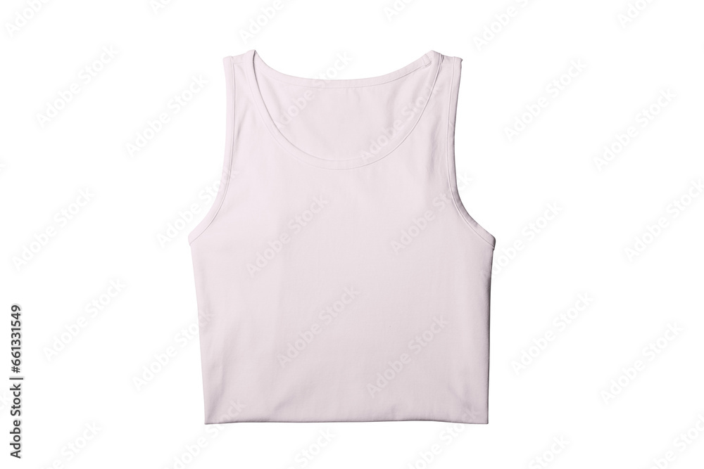 Blank Pink Fold Tank Tops Template for Presentation Design Blank Pink Fold Tank Tops Template for Presentation Design