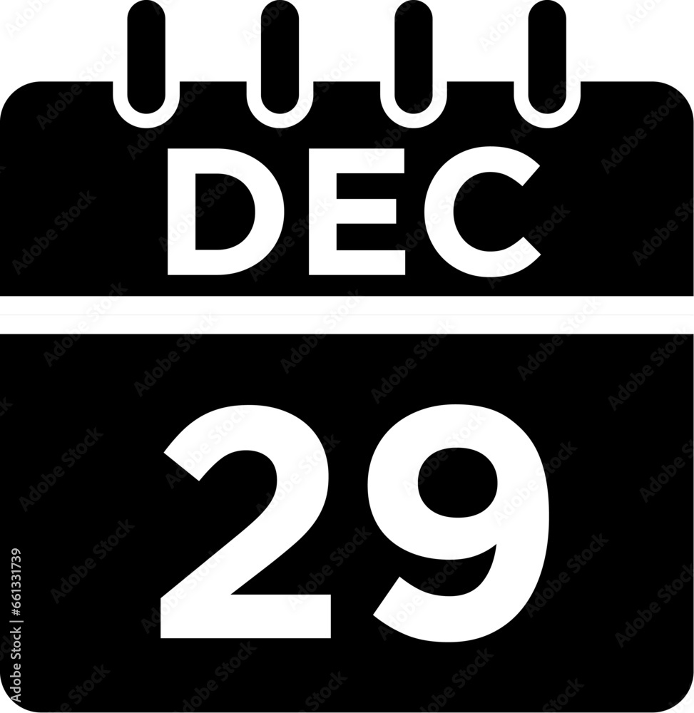 12- December - 29 Glyph black Icon pictogram symbol visual illustration 12- December - 29 Glyph black Icon pictogram symbol visual illustration